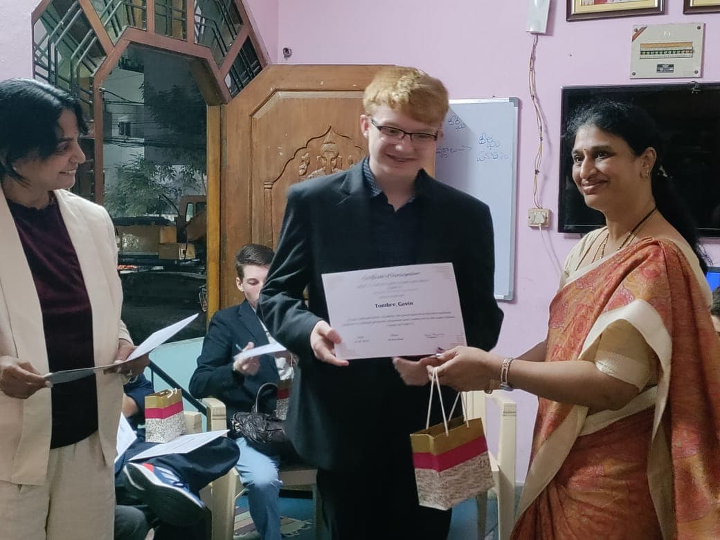 Students receiving prizes - 2023-24